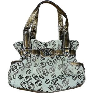 Kathy Van Zeeland Y2K Bronze Crown Purse